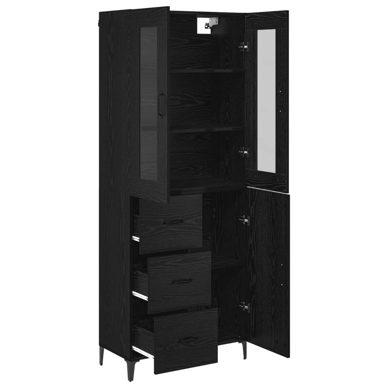 69.5cm Sideboard, Black Oak