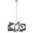 Alscar 28"W 6-Light Driftwood Grey Finish Modern Chandelier Light by