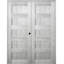 Portes françaises à panneaux en bois manufacturé préfini Avon-77309715-77309722-77309725