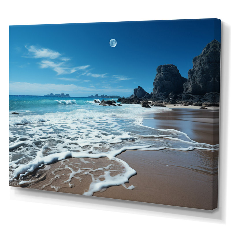 Thailande, plage silencieuse II, Toile tendue, H 16 po x l 32 po x P 1 po