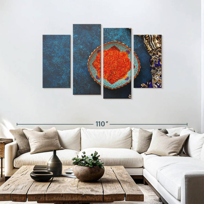 Yarlin Saffron Spice, 48'' H x 75'' W
