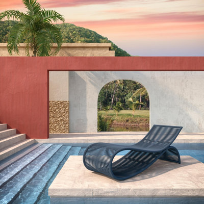 Wave 75.39" Long Single Chaise