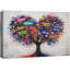 Œuvre d'art graffiti coloré, images de chambre d'enfant, impression sur toile encadrée-131636441-131636444