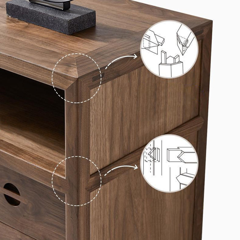 Buffet simple en bois massif