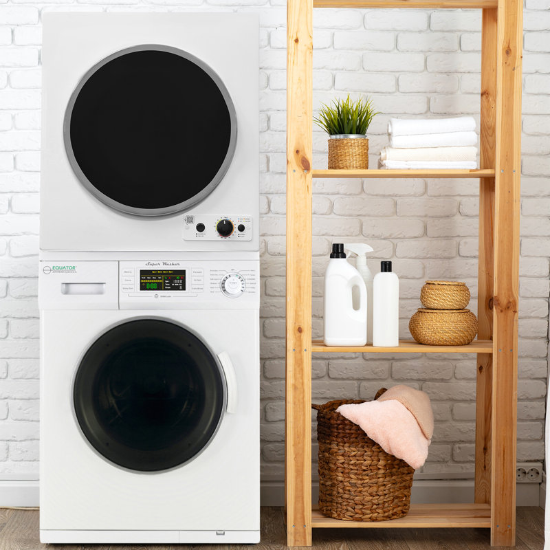 110V Compact Set Digital Washer 1.57cf + Vented Sensor Knob Dryer 3.5cf