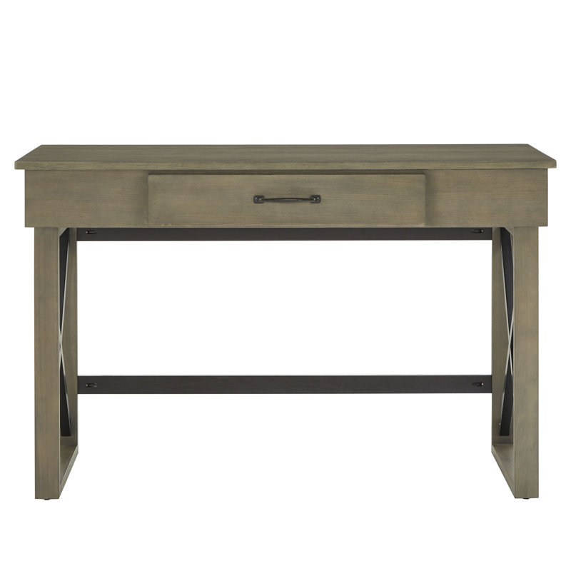Bureau d'ordinateur Danuel, gris