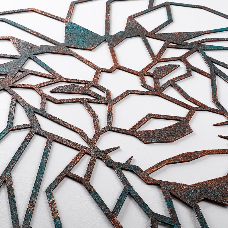 Decorative Metal Wall Accessory, Brown