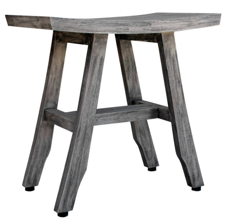 Tabouret de douche Contemporary, gris