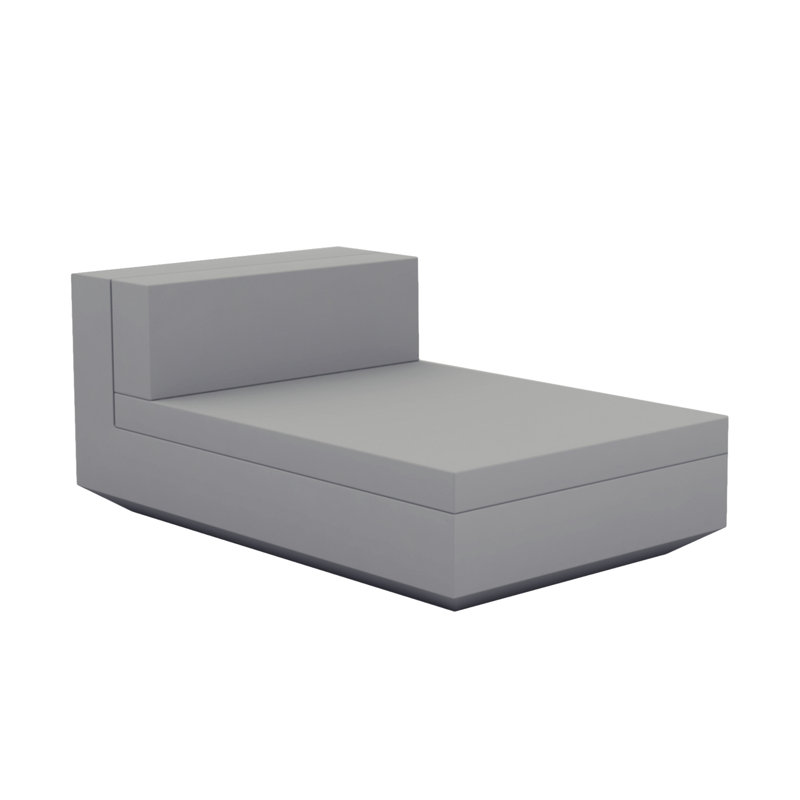 Vela - Armless Chaise Lounge - Basic, Steel