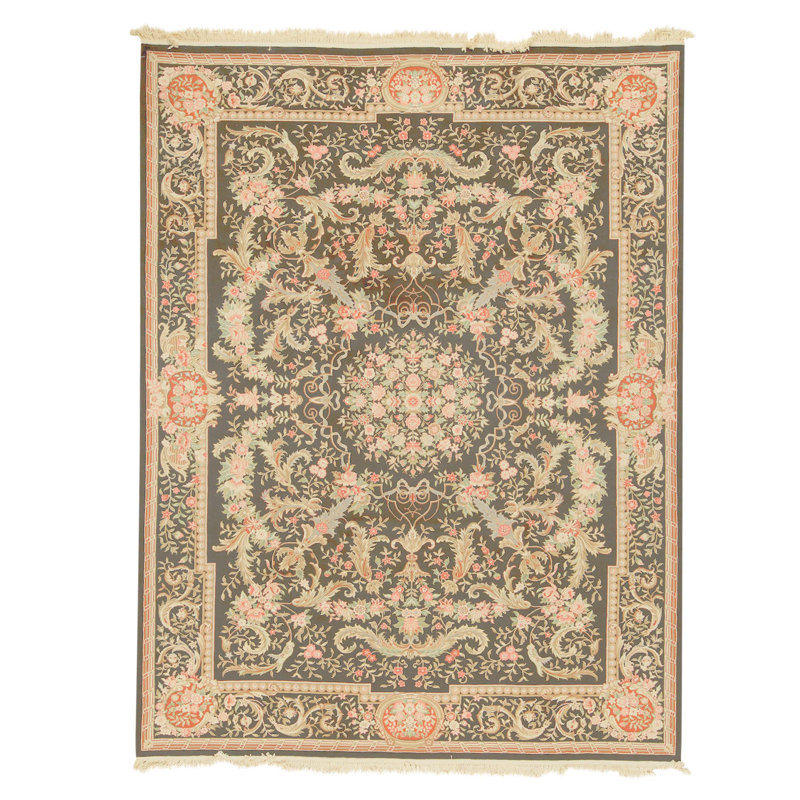 Tapis rectangulaire noué à la main
