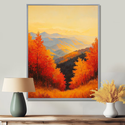 «Gergana Autumn Leaves In The Vermount Mountains II», art sur toile