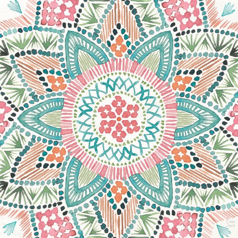Macrame Meander VII by Dina June - Wrapped Canvas Painting, 122cm H x 122cm W x 3.8cm D