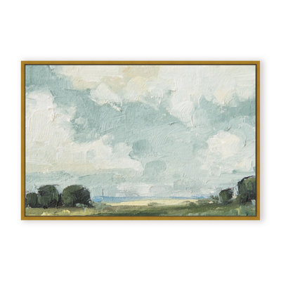 Nature Inspired Golden Meadows: A Serene Landscape Composition