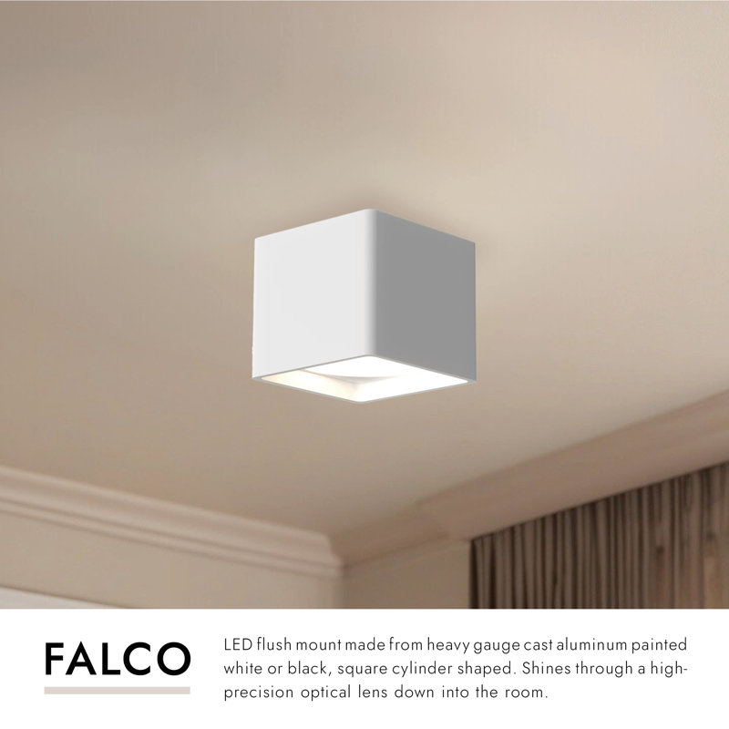 Falco 1 - Light LED Flush Mount, White