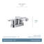 Laris Centerset Bathroom Faucet with Drain Assembly