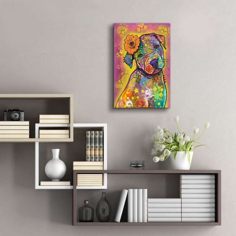 Art mural en verre épique «Sweet Little One» par Dean Russo, H 24 po x l 16 po