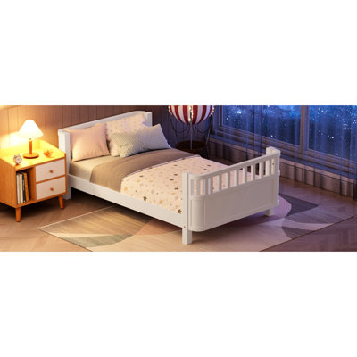 Twin Size Bed For , Featuring Round Corners And Low - Profile Configuration Design , Easy To Reconfigure Use