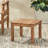 Wood Side Table In Simple Style, , 19.46In W X D 15In H, Brown, Assembly Required Fashionable Minimalist End Table, Closed Slat, 15In,