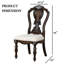 Chaise de salle à manger de style traditionnel 2 pièces Corbels