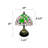 Haruko Tiffany Table Lamp Blue Stained Glass Green Leaves LED Bulb Included Dragonfly Base 10"W*10"D*14"H-935066126