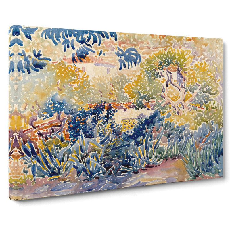 The Artists Garden by Henri-Edmond Cross - Wrapped Canvas, 35cm H x 60cm W x 3cm D