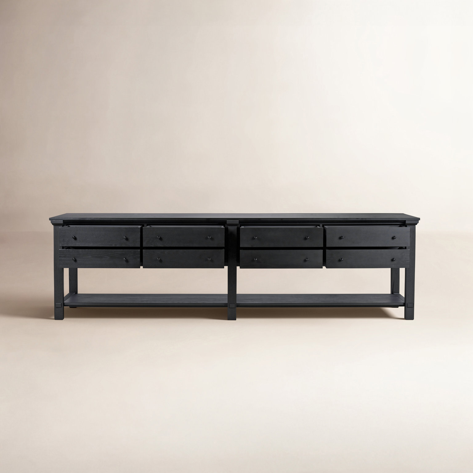 Cascade Kitchen Island, Black
