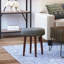 Tabouret rond capitonné Elle Decor-24099452