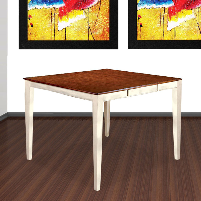 Cherry Solid Wood Dining Table, White
