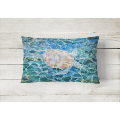 Sea Turtle Under water Lumbar Pillow