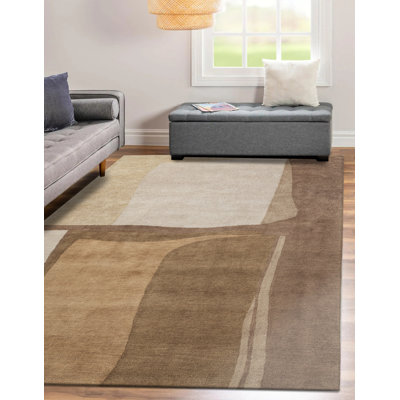 Tapis d'intérieur en laine touffeté à la main Shelby
