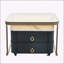 Table basse gigogne carrée 2-en-1 avec roues et tiroirs, table d'appoint empilable avec plateau à grain ultrabrillant, ensemble de tables de bout pour le salon