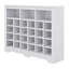 Armoire de rangement moderne à 24 casiers avec armoire incurvée, base polyvalente pour le couloir et le salon Sleek Design-2134634815