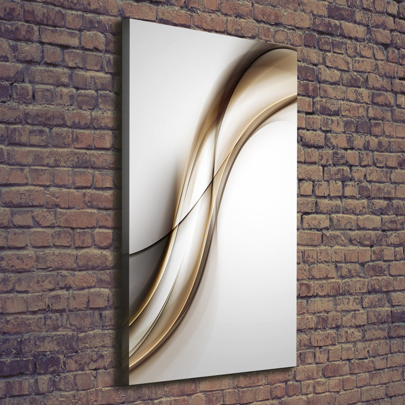 Brown Wave - Wrapped Canvas Print
