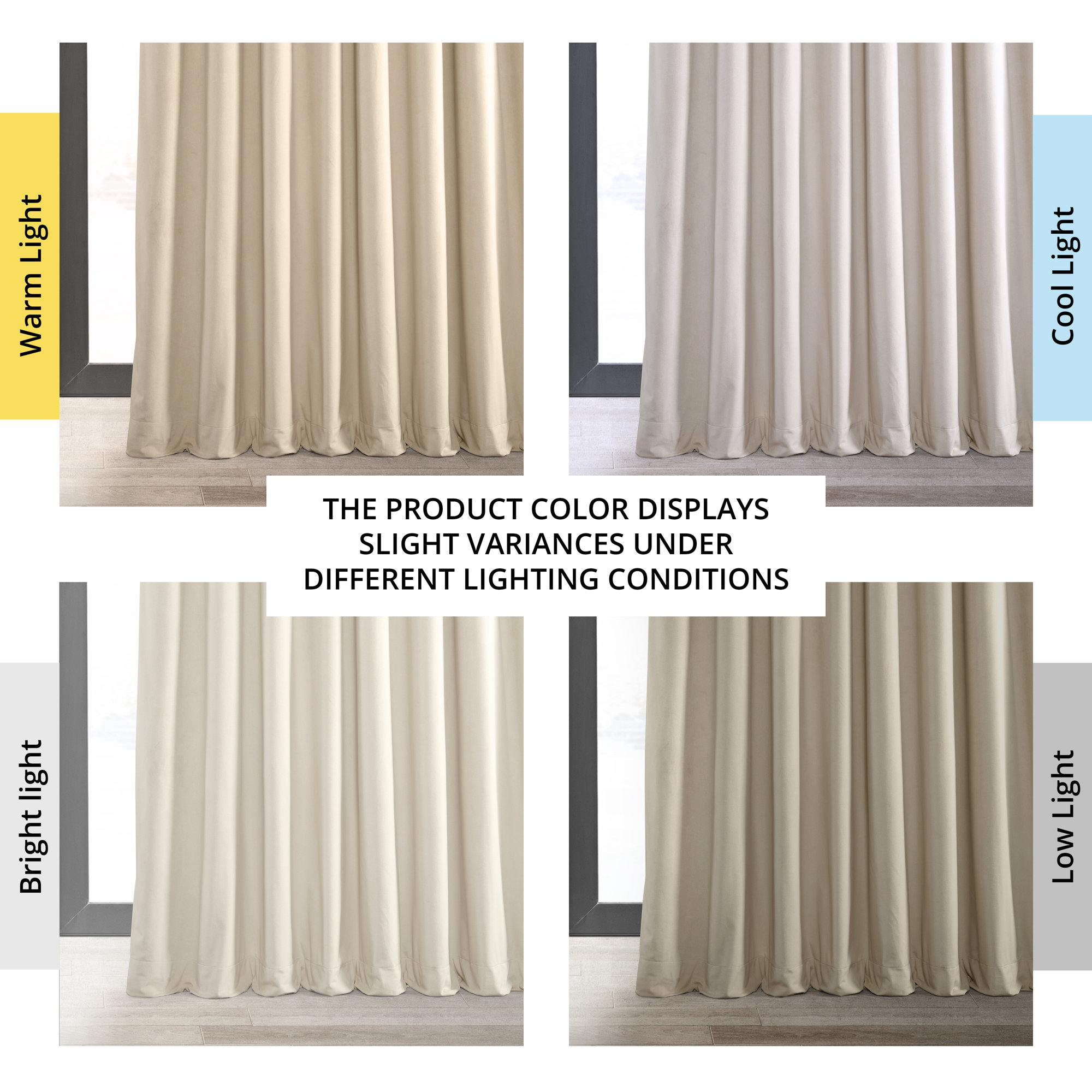 Indianapolis Extra Wide Signature Velvet Curtains for Bedroom Blackout Curtains Living Room Window Single Panel, 100" x 84"
