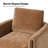 Nicha 31.25W" Modern Down-filled Solid Wood Swivel Barrel Chair-677487699