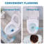 Toilette pour bidet au sol allongée Pdpbath 1,28 gallons GPF (siège inclus)