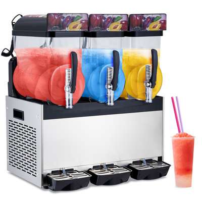 Large Capacity 45L Commercial Slushy Machine – Frozen Drink & Margarita Maker, Black, 860W