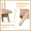 Ensemble de 4 chaises de cuisine pivotantes en caoutchouc massif naturel-1292151744-1292151747