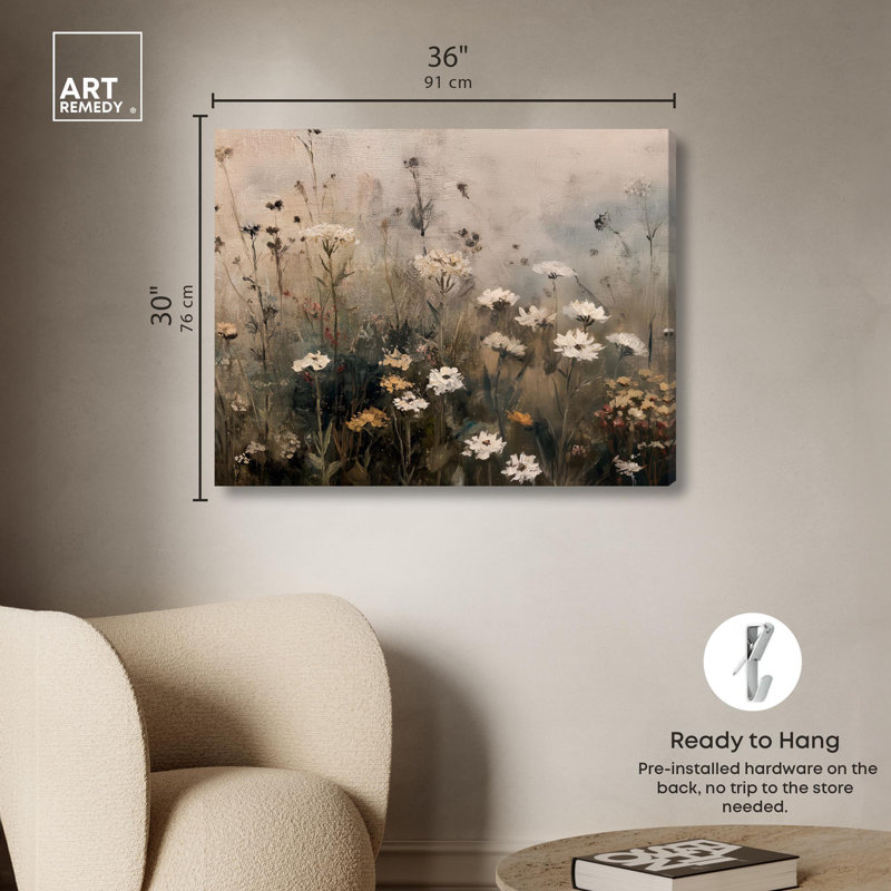 «Memory of a Place II Farmhouse», reproduction d'art sur toile par Art Remedy, H 36 po x l 30 po, Toile tendue avec châssis