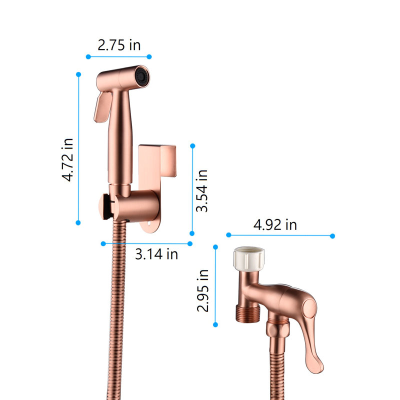 Elongated Hand Held Bidet