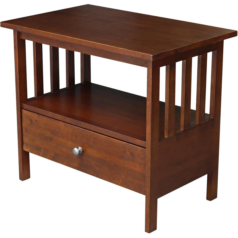 Solid Hardwood Entertainment Center With Drawer And Shelf For Stylish Home Organization