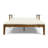 Patio Double Chaise Lounge With Cushion-389457468