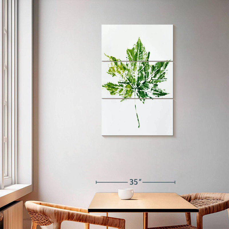 Harnek Abstract Leaf, 57" H x 36" W