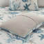 Ensemble de literie luxueuse en satin de coton 6 pièces, très grand / très grand californien, multicolore