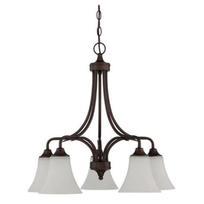 Lustre classique à 5 lumières avec abat-jour Johnthan