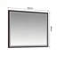 Miroir de salle de bain 60 po x 48 po DEL avec cadre en aluminium