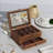 8 Slot Wooden Watch Lockable Box Rustic