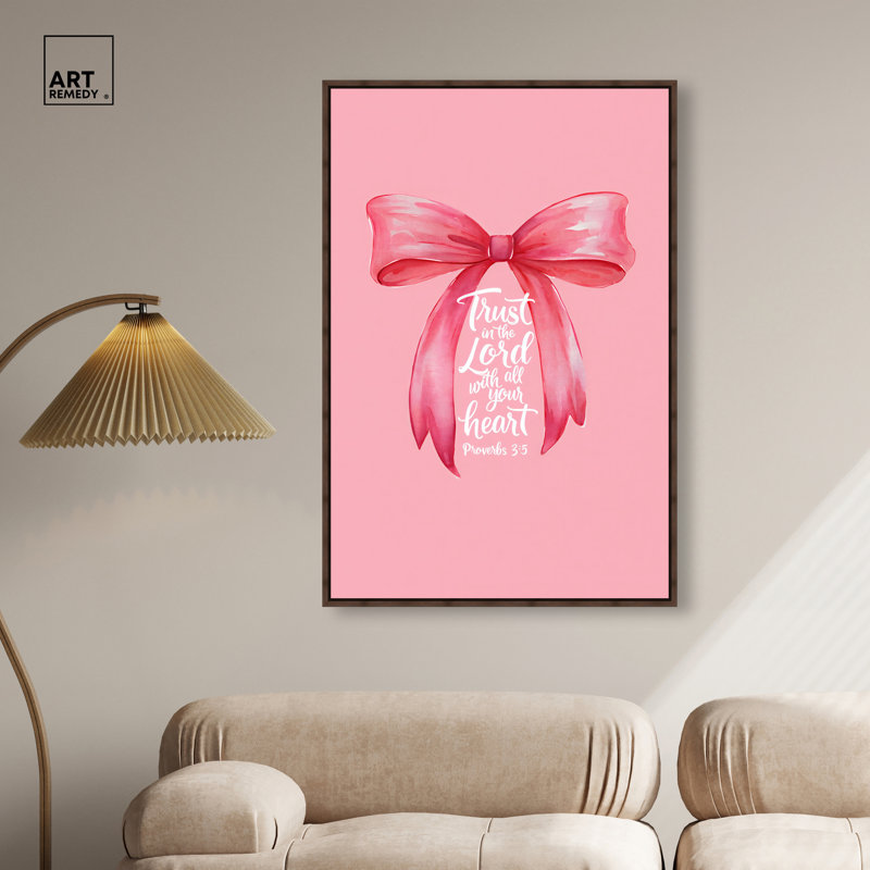 «Trust In The Lord», reproduction d'art sur toile, verset biblique par Art Remedy, cadre en noyer, 30 x 45, 46"H x 31"W
