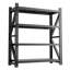 Support de rangement robuste pour tablettes de garage 4000LBS - H 69 po Étagère industrielle réglable en métal pour garage, entrepôt, noir
