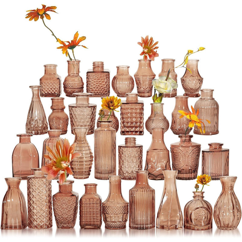 Vase de table en verre Artiana, Amber
